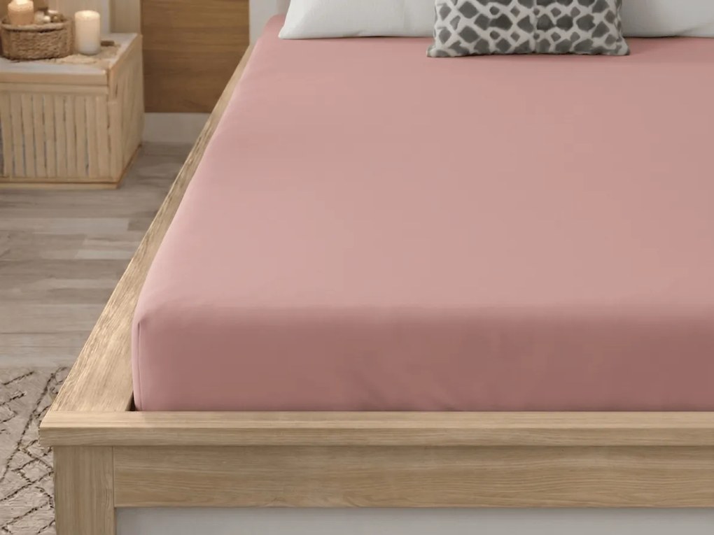 Cearsaf din microfibra MICROVELLE roz deschis 180x200 cm