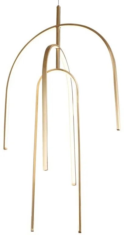 Lustra LED design modern Lora auriu
