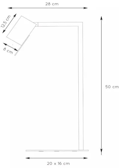 Lampă de masă LESLEY 1xGU10/35W/230V Lucide 03525/01/30