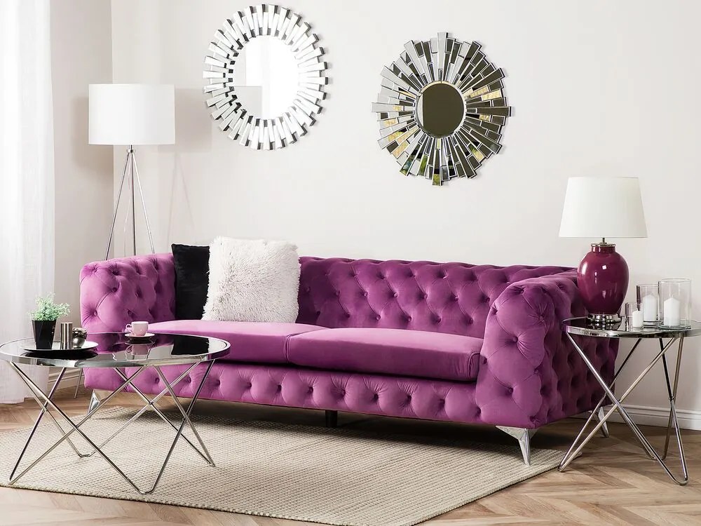 Canapea 3 locuri Sundby (violet) . 1008947