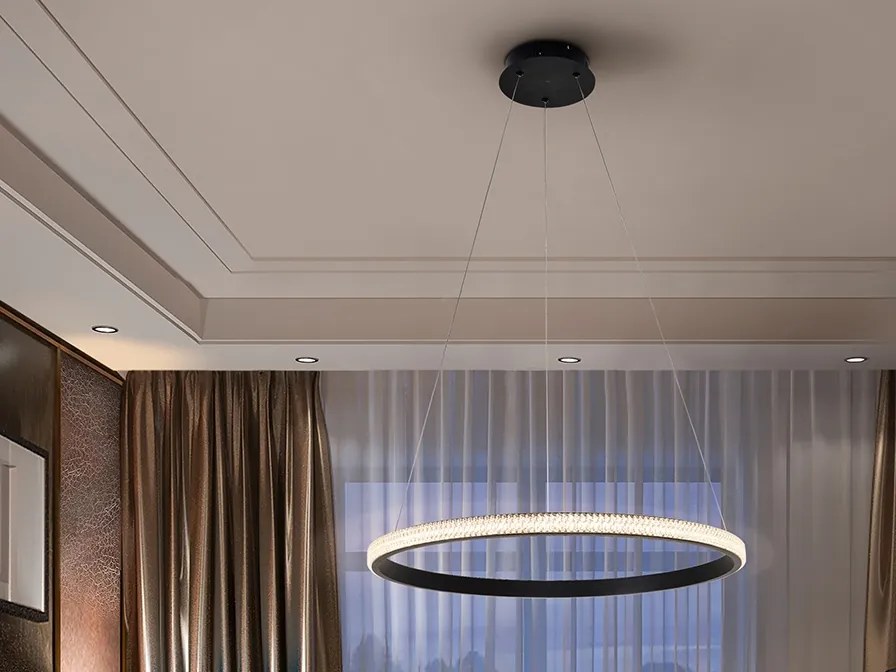 Lustra LED suspendata design modern circular Ring 61cm SV-717526