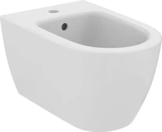 Set vas WC suspendat Ideal Standard I.life O cu capac softclose alb si bideu