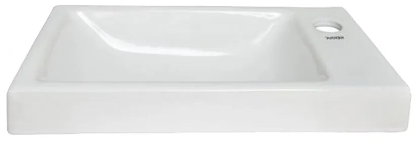 RIMINI-P Lavoar design ceramic Rimini, instalare pe dreapta 43x23 cm