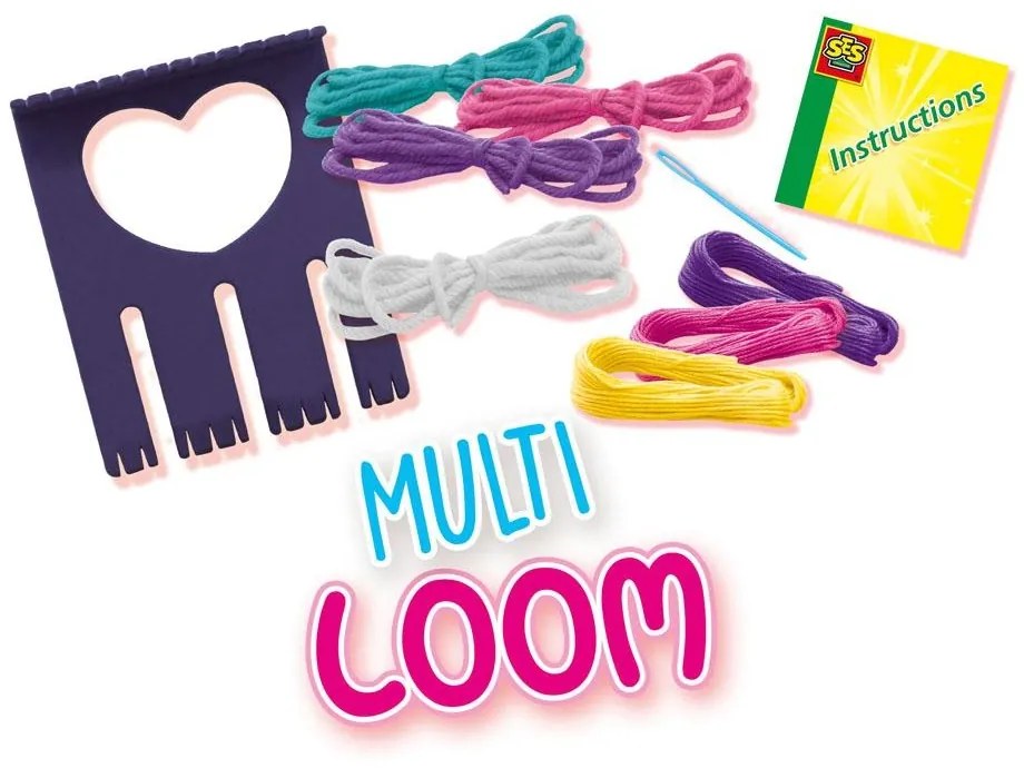 Set creativ de tesut pentru copii cu gherghef si accesorii