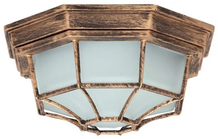 Plafoniera exterior IP43, diam.26cm, auriu antic Milano 8376 RX