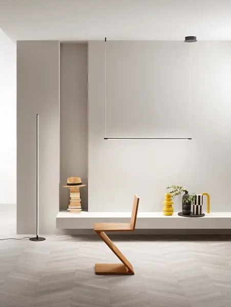 Ondaluce - Lustru suspendat LED dimabil cu cablu GENIUS, 28W/230V, negru