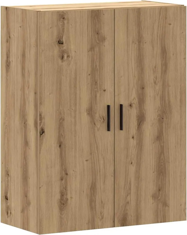 vidaXL Dulap montat pe perete, stejar artizanal, 69,5x34x90 cm