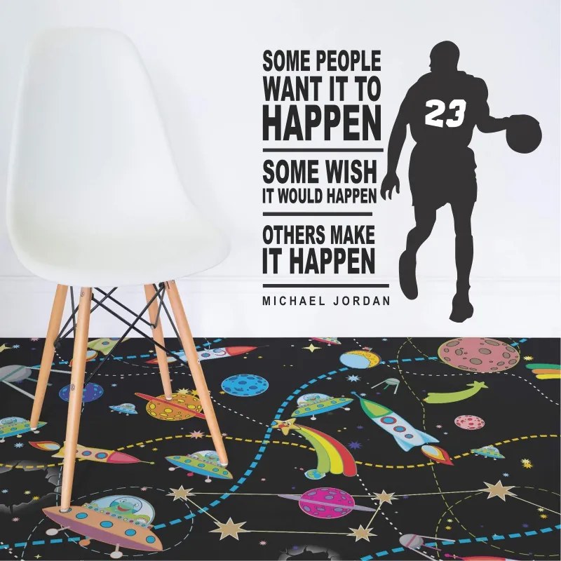 Sticker perete cu mesaj Michael Jordan