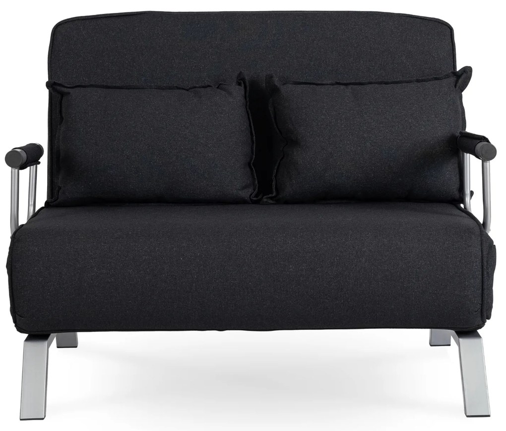 JAKS Fotoliu extensibil Bart 2 negru