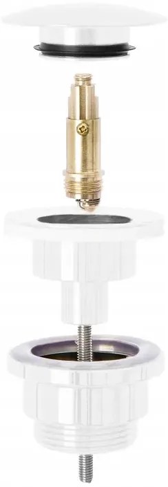Dop pentru lavoar universal click-clack Rea Alb