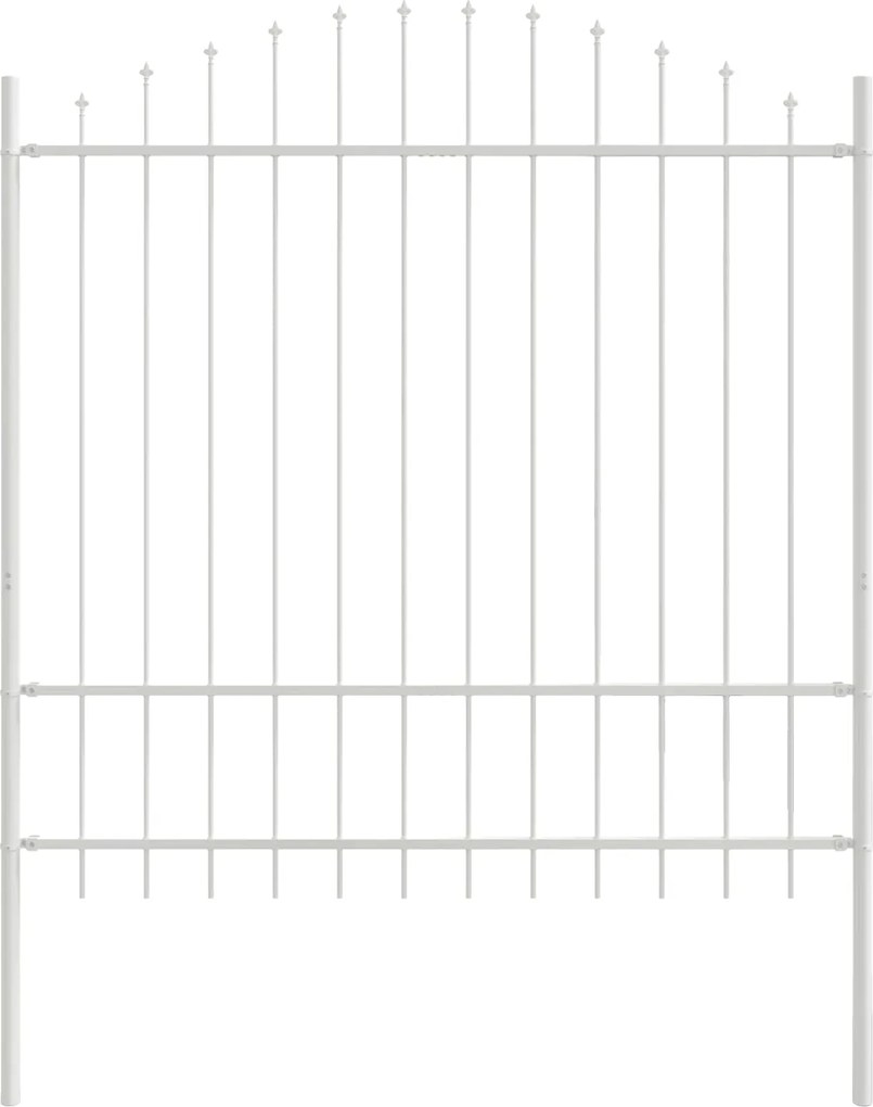 vidaXL Gard de Grădină 7 pcs Alb 170 x 215 cm