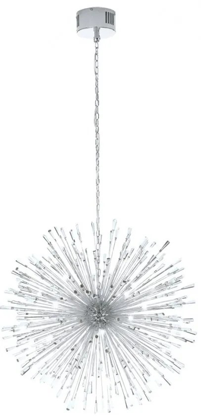 Lustra suspendata design modern cu cristale, diametru 98cm VIVALDO 1 crom 39262 EL