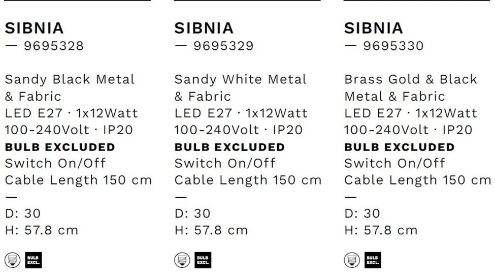 Veioza/Lampa de masa design decorativ SIBNIA negru