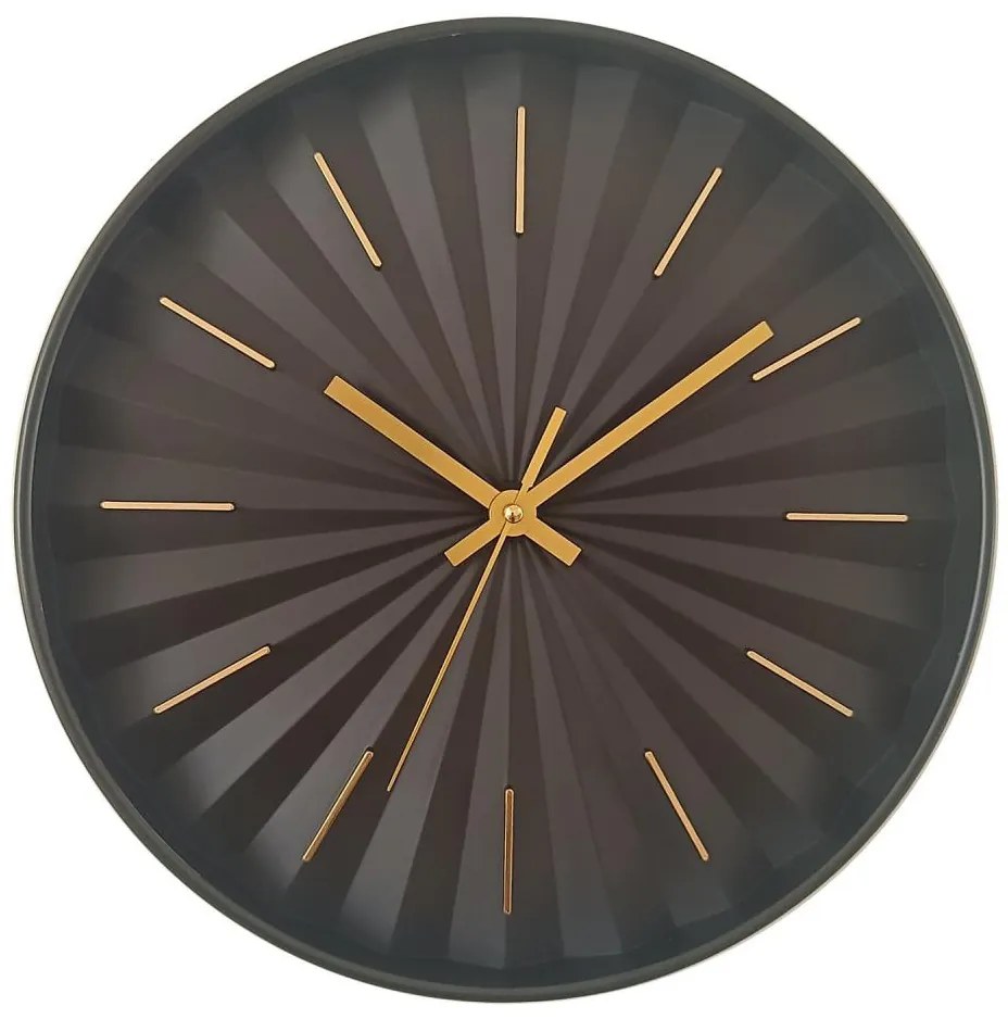 Globo B992533 - Ceas de perete Ø 30,5 cm, 1xAA, negru