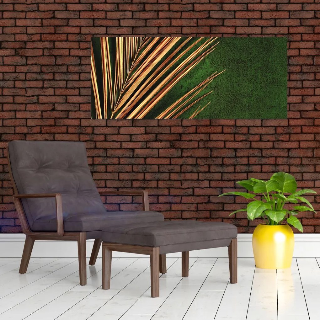 Tablou cu frunză (120x50 cm)