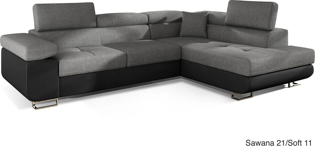 Colțar lemn masiv Extensibil Amina 275x202cm Ladă Depozitare Personalizabil