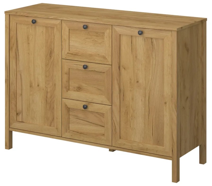 Comodă Keira 2D3S (Stejar craft auriu). 1052992