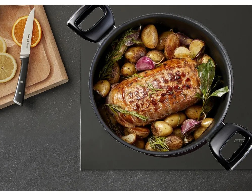 Oală cu capac/cu suprafață antiaderentă 5,2 l Unlimited G2554672 – Tefal