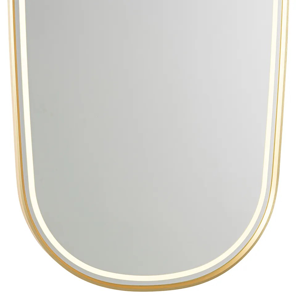 Oglinzi de baie moderne auriu incl. LED și dimmer tactil - Geraldien