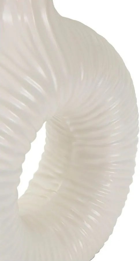 Veioză albă din ceramică cu abajur textil (înălțime 43 cm) Seta – Mauro Ferretti