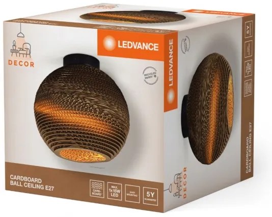 Plafonieră Ledvance DECOR CARDBOARD 1xE27/15W/230V d. 26 cm