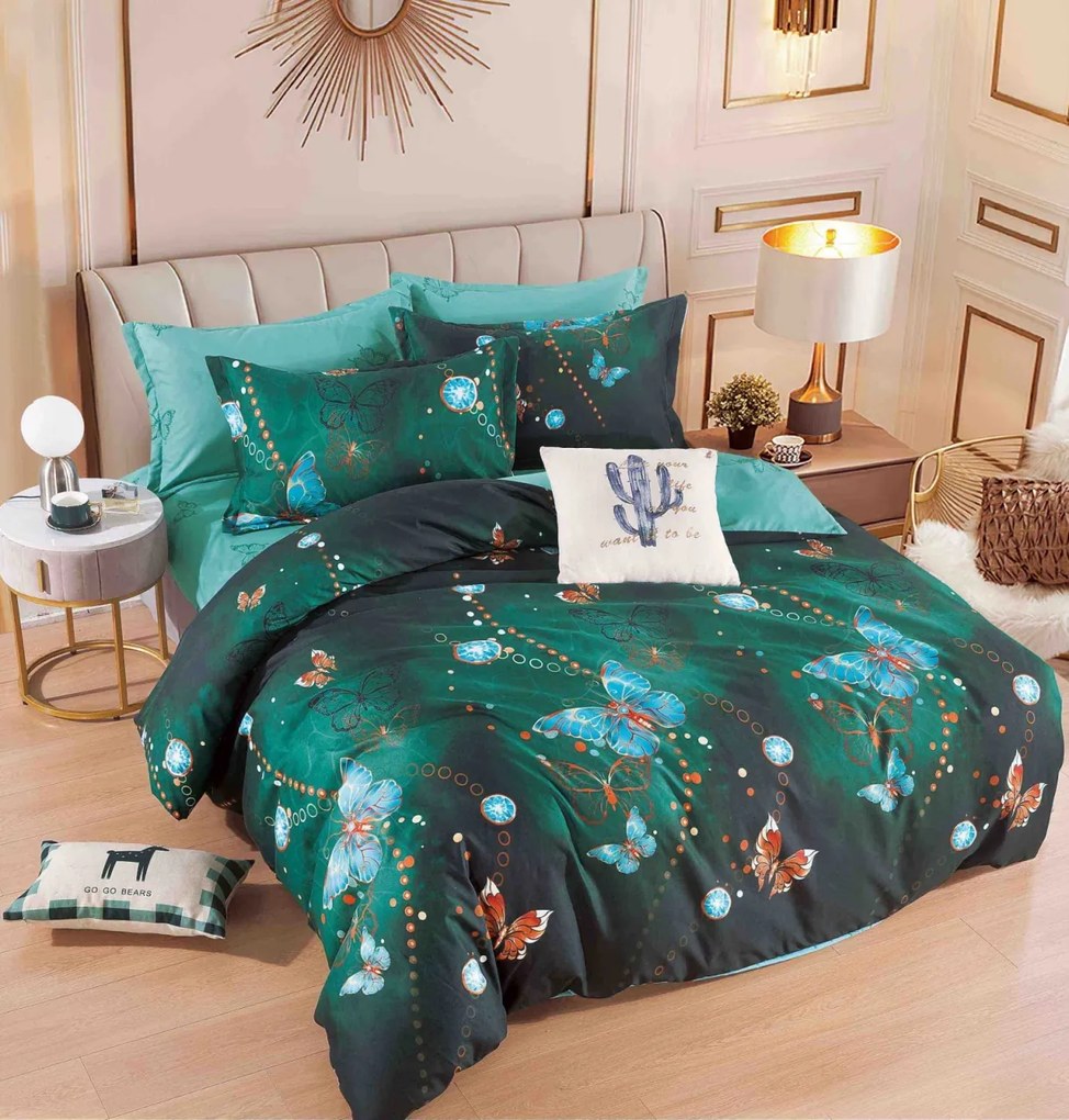 Lenjerie pat dublu, 6 Piese, Finet Premium