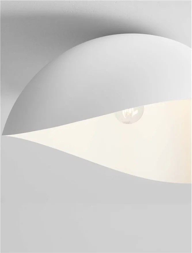 Lustra aplicata design decorativ OPSI alb D-50cm