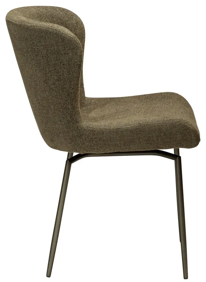 Scaun de dining kaki tapițat Glam – DAN-FORM Denmark