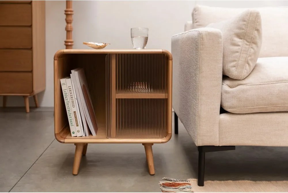 Măsuță auxiliară din lemn masiv 40x50 cm Rise – Zuiver