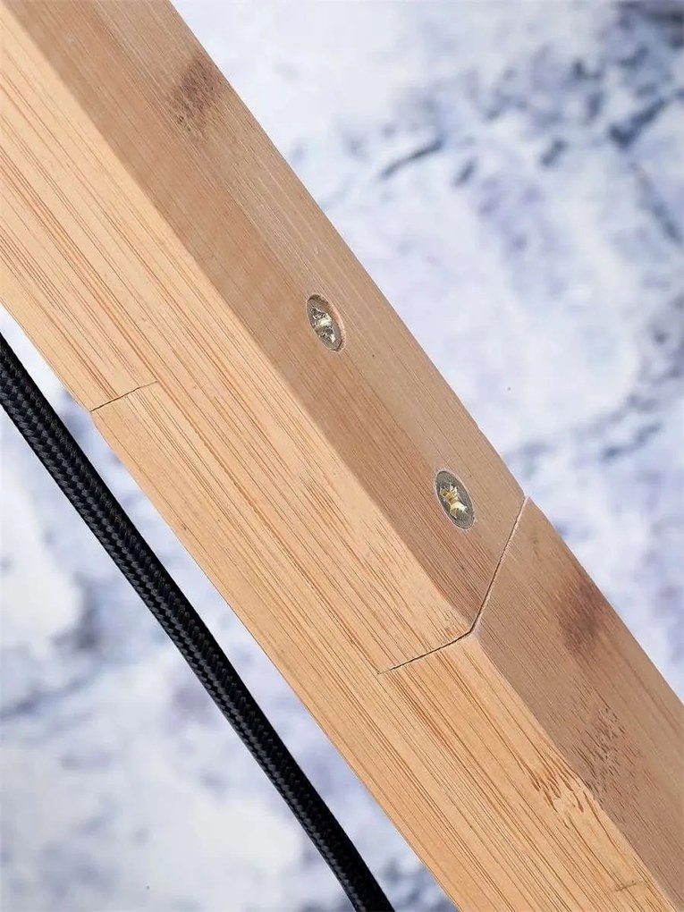 Lampadar eco din bambus cu ratan Tanami S nat/disc, nat