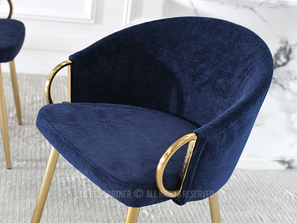 Scaun Carma K (albastru marin + auriu). Promo -8%. 1110996
