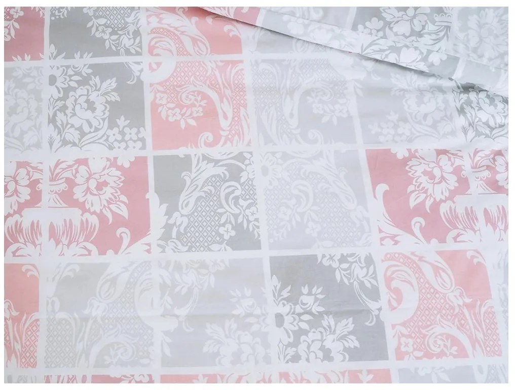 Lenjerie de pat creponata PIASTRELLA gri Dimensiune lenjerie de pat: 70 x 90 cm | 140 x 200 cm