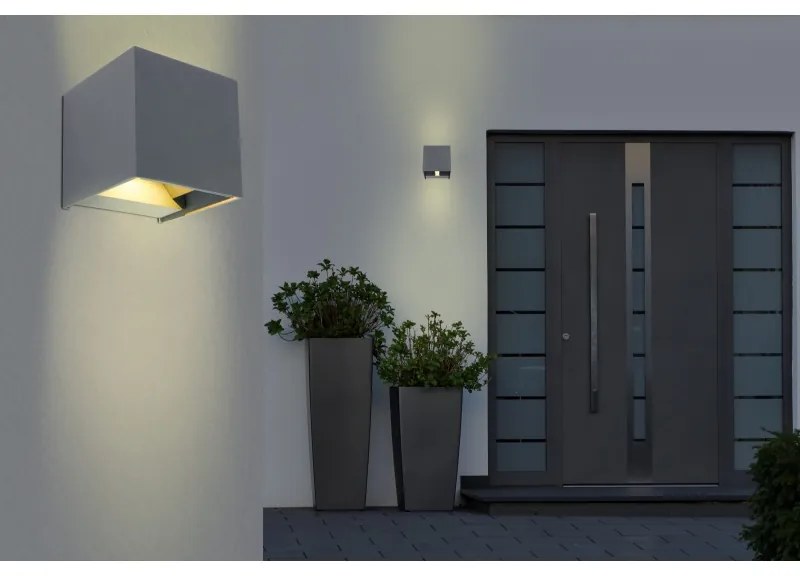 Aplica LED exterior ambientala moderna lumina sus / jos IP44 VERONIKA