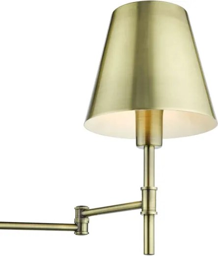 Där Lighting KEN0775 - Lampă de perete flexibilă KENSINGTON 1xE14/25W/230V alamă