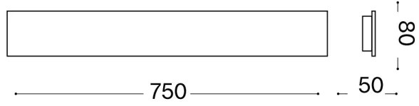 Aplică LED ZIG Ideal Lux ZAG LED/30W/230V 75 cm CRI 90 negru