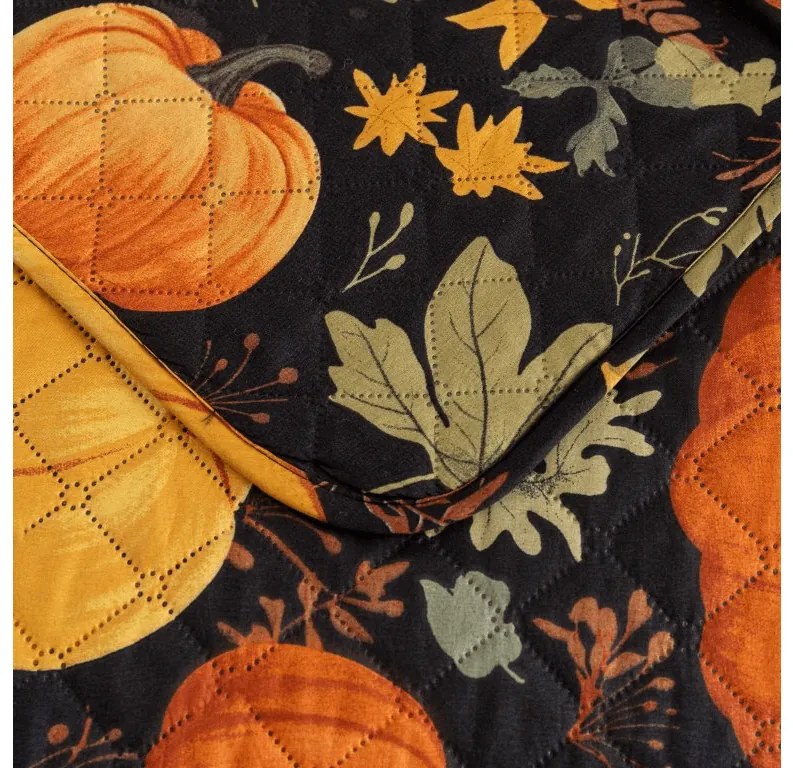 Cuvertura de pat ORANGE PUMPKINS, colorat Dimensiune: 170 x 210 cm