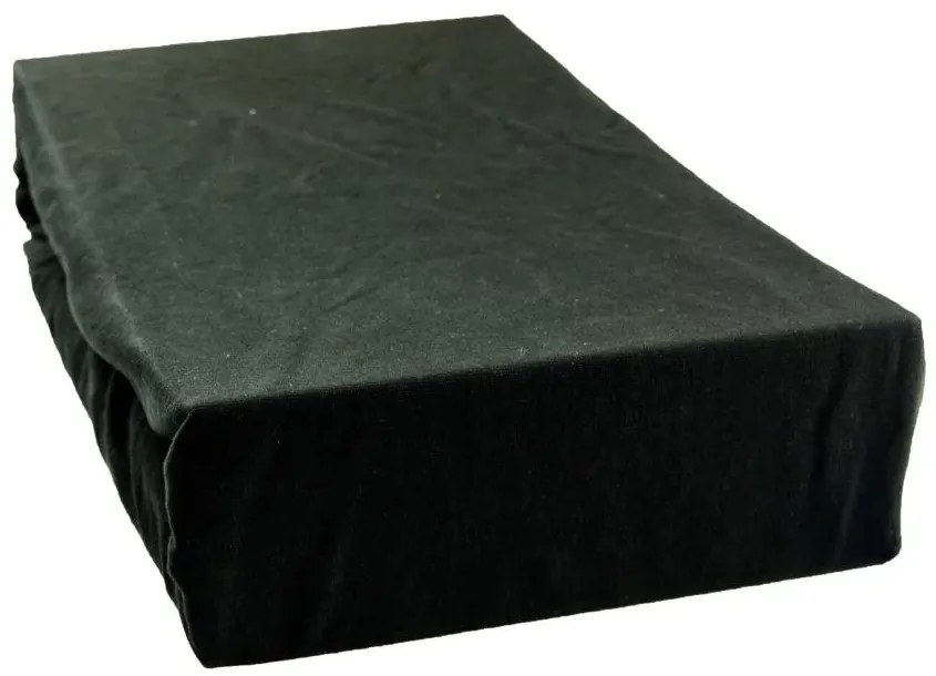 Cearșaf jersey 180x200 cm - negru