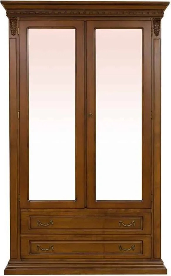 Dulap lemn masiv Bernhard 2 Usi, 120 × 55 × 218 cm