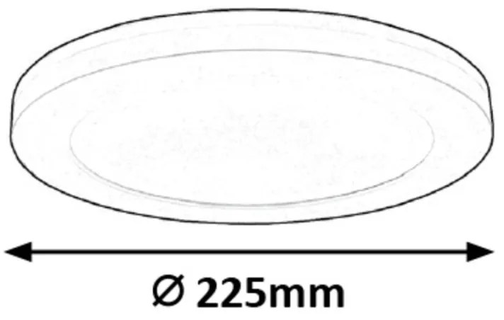 Plafoniera LED design modern slim Sonnet 22,5cm