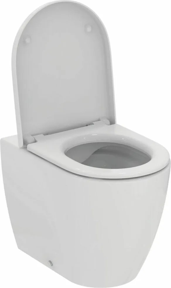 Set vas WC pe pardoseala Ideal Standard Ellisse rimless cu capac softclose alb