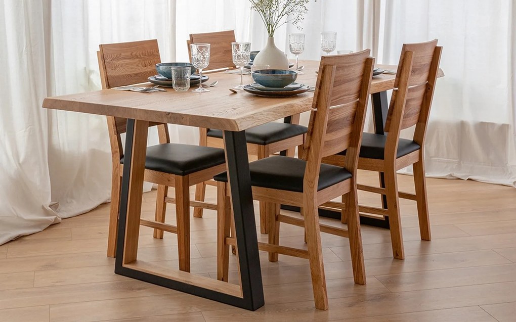Masă stejar masiv Dining Gianna 180x90 cm sau 200x100 cm - 180 x 90 cm
