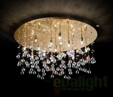 Plafonier cristal Venezian diam. 26cm MOONLIGHT PL5 oro 094663