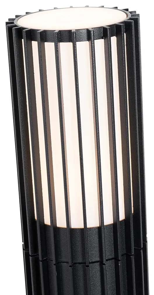 Stâlp inteligent de exterior negru 50 cm IP44 RGBW incl. Wifi GU10 50mm - Boris