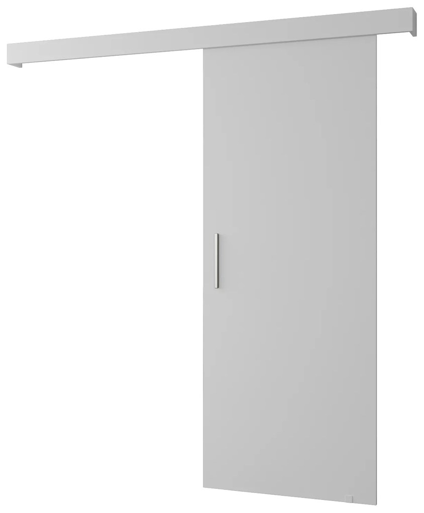 Uși culisante 90 cm Sharlene I (alb mat + alb + argintiu). 1043577