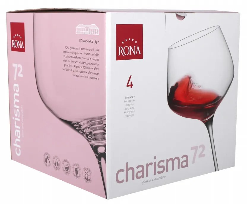 Set 4 pahare vin 720ml, RONA Charisma