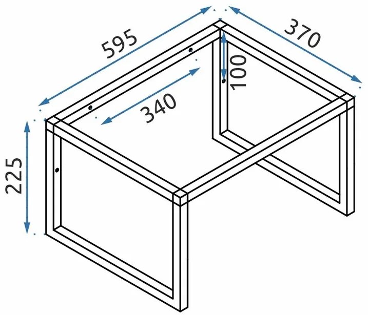 lavoar Baie din conglomerat GOYA 60cm + Cadru