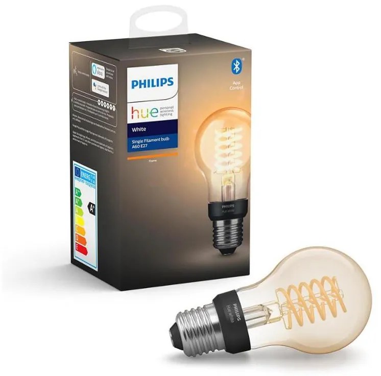 LED Bec dimmabil Philips Hue WHITE FILAMENT A60 E27/7W/230V 2100K