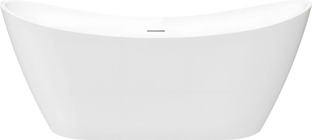 Cada freestanding Rea Ferrano, alb lucios, 170 x 80 cm