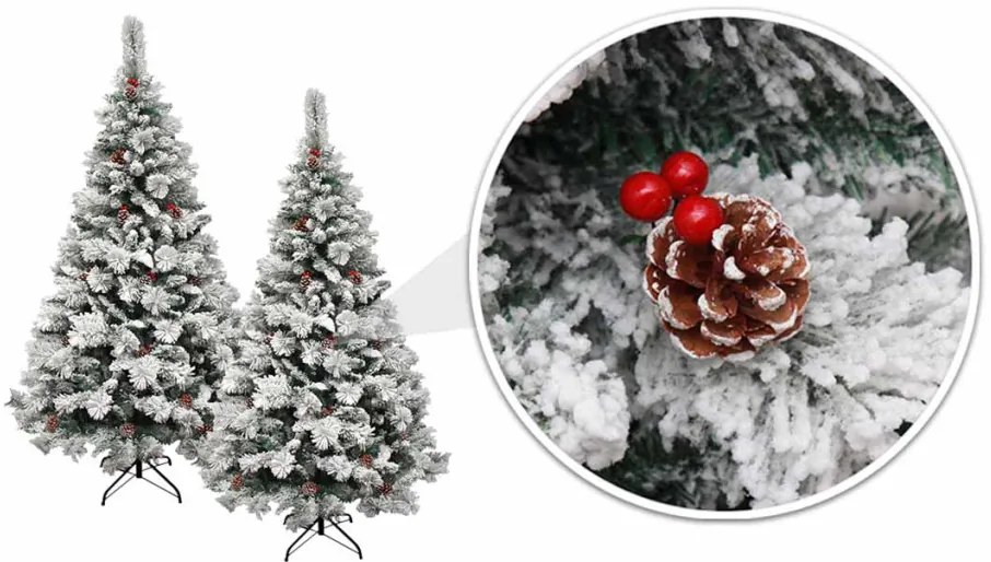 Brad artificial cu zapada-120 cm