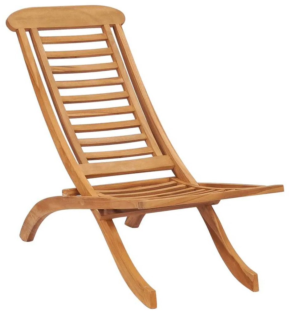 vidaXL Scaun de grădină pliabil, 50x90x69 cm, lemn masiv de tec